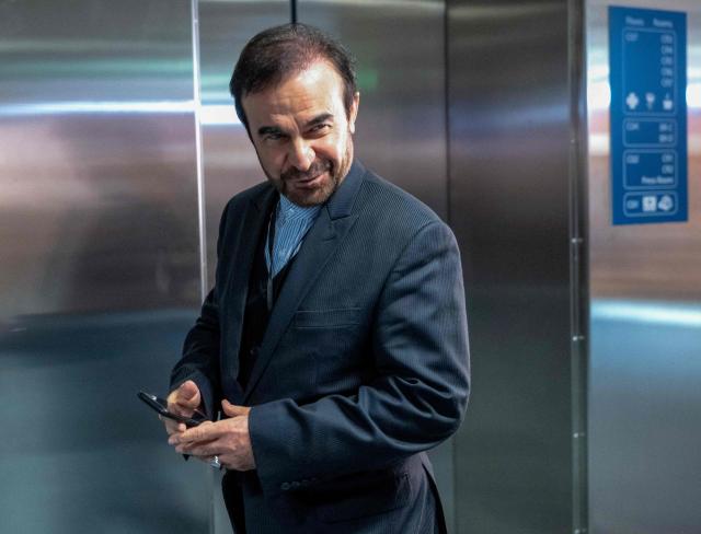 Iran’s ambassador to the International Atomic Energy Agency (IAEA) Reza Najafi  arrives to attend the IAEA’s Board of Governors meeting at the agency's headquarters in Vienna, Austria, on November 19, 2025. (Photo by Joe Klamar / AFP)