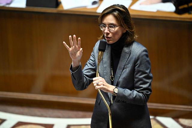 France's Public Accounts Minister Amelie de Montchalin speaks during a debate session on the draft budget law for 2026 at the Assemblee Nationale, France's Parliament lower house, in Paris on November 19, 2025. (Photo by JULIEN DE ROSA / AFP)
