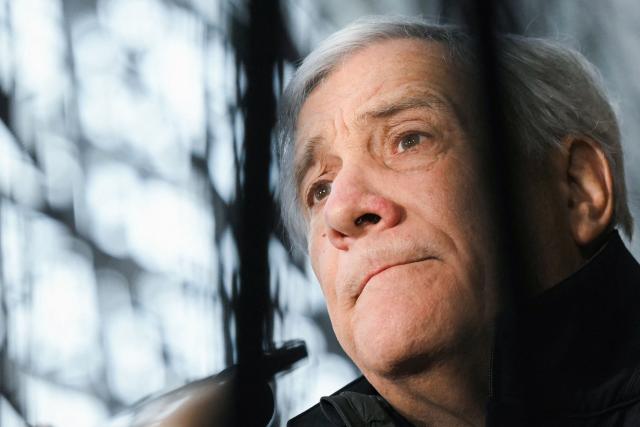 Italy's Foreign Minister Antonio Tajani speaks to the press during a Foreign Affairs Council meeting at the EU headquarters in Brussels, on November 20, 2025. (Photo by NICOLAS TUCAT / AFP)