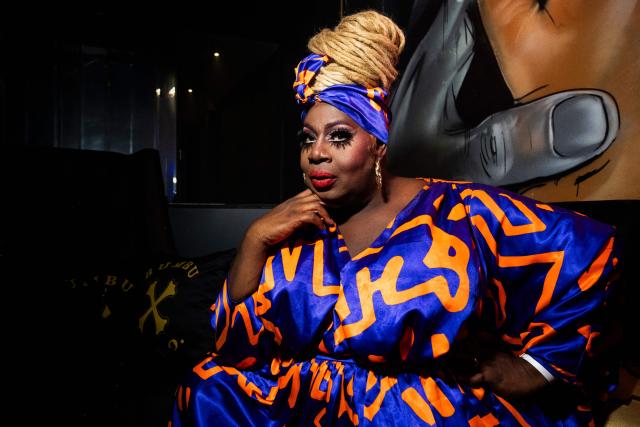 Latrice Royale poses for a photograph during a G20-themed drag show at the Babylon nightclub in Johannesburg on November 22, 2025, ahead of the opening of the G20 Leader's Summit. (Photo by CAMILLA RICHETTI / AFP)