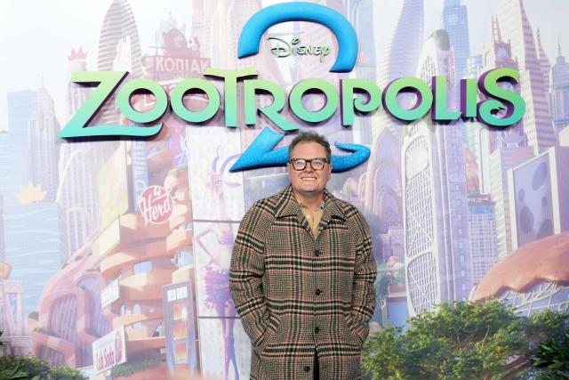 British comedian Alan Carr poses on the red carpet on arrival for the UK Premiere of "Zootropolis 2"  in London on November 23, 2025. (Photo by CARLOS JASSO / AFP)