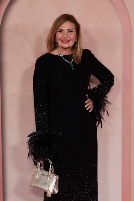 Egyptian actress Yousra attends the Franca Fund Gala 2025 at the Museum of Islamic Art in Doha, Qatar on November 23, 2025. (Photo by Karim JAAFAR / AFP)