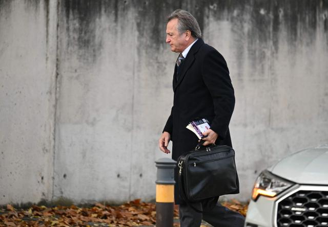 Josep Pujol, son of former Catalan regional president Jordi Pujol arrives for his trial before the National Court in Madrid on November 24, 2025. The trial of former Catalan regional president Jordi Pujol and his seven children for alleged money laundering and illicit association begins on November 24, 2025, eleven years after the historical nationalist leader confessed to hiding funds abroad. (Photo by Javier SORIANO / AFP)