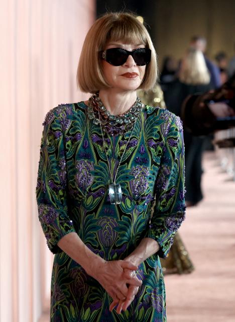 Former Vogue editor and global chief content officer and artist director at Condé Nast, Anna Wintour arrives on the red carpet of the inaugural Franca Fund Gala held on November 23, 2025 at the Museum of Islamic Art in Doha, Qatar. This milestone event is the latest initiative from the foundation, which honors the life and legacy ofthe late Franca Sozzani, the trailblazing editor-in-chief of Vogue Italia, by raising critical funds to drive research in preventative genomics. (Photo by Patrick BAZ / Qatar Creates / FACTSTORY) / Disclaimer: This document is neither produced nor endorsed by AFP. It is distributed under its issuer sole responsibility. Its reproduction is authorized in context without any distortion of content. If you have any question about this document, please contact its issuer.