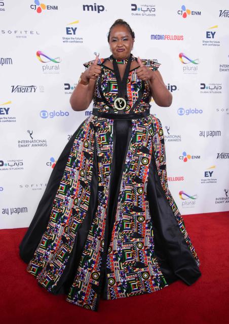 Kenyan director June Ndinya attends the 53rd International Emmy Awards Gala at the New York Hilton Midtown on November 24, 2025 in New York City. (Photo by Leonardo MUNOZ / AFP)
