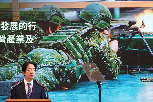 Taiwan's President Lai Ching-te holds a press conference on "Action Plan for Safeguarding Democratic Taiwan and National Security" at the Presidential Office Building in Taipei on November 26, 2025. Lai said his government will propose $40 billion in additional defence spending over several years, as the democratic island seeks to deter a potential Chinese invasion. (Photo by I-Hwa Cheng / AFP)