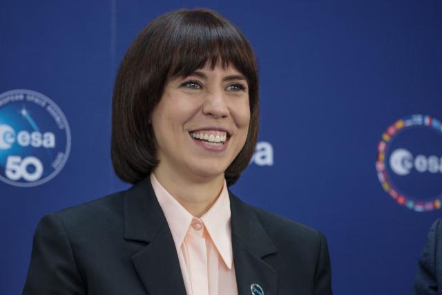 Diana Morant Ripoll, Spanish Minister of Science, Innovation and Universities, poses for a photo prior to the start of the European Space Agency (ESA) ministerial meeting at the Congress Centrum in Bremen, northern Germany, on November 26, 2025. Ministers from the 23 member states of the European Space Agency (ESA) meet in the Hanseatic city for two days to discuss the strategic direction of European spaceflight. (Photo by FOCKE STRANGMANN / AFP)
