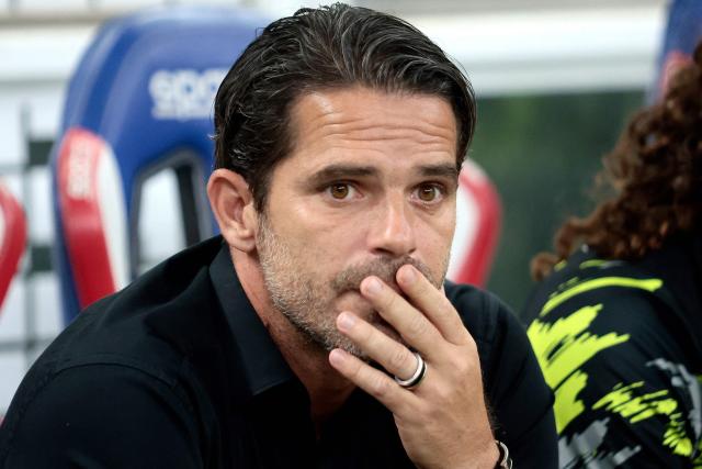 (FILES) Necaxa's Argentine head coach Fernando Gago gestures before the Liga MX Apertura football tournament match between Guadalajara and Necaxa at the Akron Stadium in Zapopan, Jalisco state, Mexico on September 23, 2025. Argentine coach Fernando Gago was dismissed as head coach of Mexican club Necaxa following the team’s elimination at the end of the Apertura 2025 regular season, the club announced on November 26, 2025. (Photo by Ulises Ruiz / AFP)
