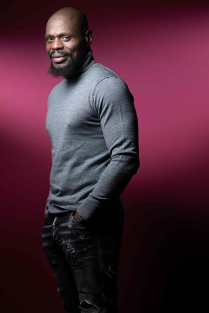 French-Haitian rapper, singer, actor, director, and screenwriter Kery James poses during aphoto session in Paris on November 27, 2025. (Photo by JOEL SAGET / AFP)