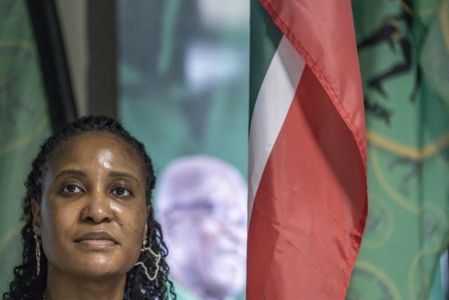 The daughter of former President Jacob Zuma, Duduzile Zuma-Sambudla attends the uMkhonto we Sizwe (MK) press conference at the partys headquarters in Durban on 28 November 2025. A daughter of South Africa's ex-president Jacob Zuma has resigned from parliament after claims she was involved in recruiting men to join Russian mercenaries in the Ukraine war, her party said Friday. 
Police last week said they were investigating allegations that Duduzile Zuma-Sambudla, an MP in her father's Umkhonto we Sizwe (MK) party, had lured 17 South African men to Russia "to fight in the Ukrainian war without their knowledge or consent". (Photo by RAJESH JANTILAL / AFP)