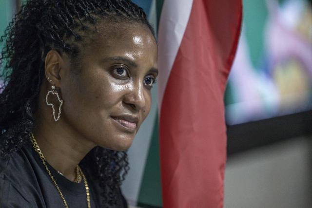 The daughter of former President Jacob Zuma, Duduzile Zuma-Sambudla attends the uMkhonto we Sizwe (MK) press conference at the partys headquarters in Durban on 28 November 2025. A daughter of South Africa's ex-president Jacob Zuma has resigned from parliament after claims she was involved in recruiting men to join Russian mercenaries in the Ukraine war, her party said Friday. 
Police last week said they were investigating allegations that Duduzile Zuma-Sambudla, an MP in her father's Umkhonto we Sizwe (MK) party, had lured 17 South African men to Russia "to fight in the Ukrainian war without their knowledge or consent". (Photo by RAJESH JANTILAL / AFP)