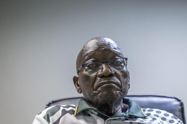 Former president Jacob Zuma attends the uMkhonto we Sizwe (MK) press conference at the partys headquarters in Durban on 28 November 2025. A daughter of South Africa's ex-president Jacob Zuma has resigned from parliament after claims she was involved in recruiting men to join Russian mercenaries in the Ukraine war, her party said Friday. 
Police last week said they were investigating allegations that Duduzile Zuma-Sambudla, an MP in her father's Umkhonto we Sizwe (MK) party, had lured 17 South African men to Russia "to fight in the Ukrainian war without their knowledge or consent". (Photo by RAJESH JANTILAL / AFP)