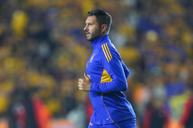 Tigres' French forward #10 Andre-Pierre Gignac warms up ahead of the Liga MX Apertura quarter-final second leg football match between Tigres and Tijuana at the UANL University Stadium in San Nicolas de los Garza, Nuevo Leon State, Mexico on November 29, 2025. (Photo by Julio Cesar AGUILAR / AFP)