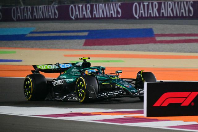 Aston Martin's Spanish driver Fernando Alonso drives during the Formula One Qatar Grand Prix at the Lusail International Circuit in Lusail on November 30, 2025. (Photo by Andrej ISAKOVIC / AFP)