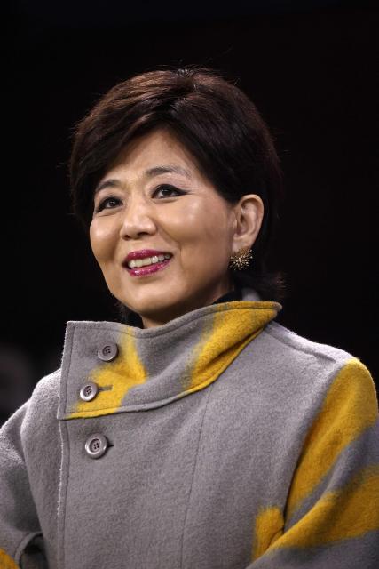 US businesswoman and President of Olympique Lyonnais Michele Kang looks on ahead of the French L1 football match between Olympique Lyonnais (OL) and FC Nantes at the Parc Olympique Lyonnais stadium in Decines-Charpieu, central-eastern France on November 30, 2025. (Photo by Alex MARTIN / AFP)