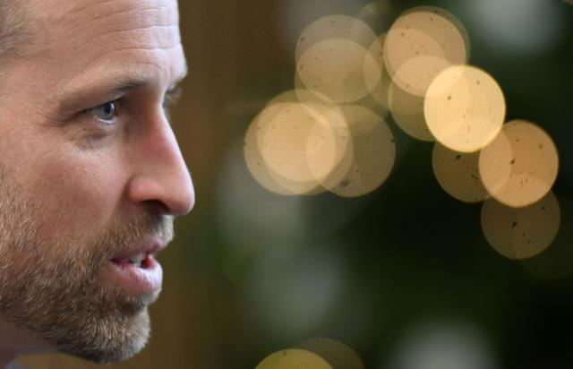 Britain's Prince William, Prince of Wales, pays a visit to the newly opened facility of international semiconductor company KLA in the city of Newport, Wales, on December 1, 2025. (Photo by Matthew Horwood / POOL / AFP)