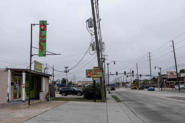 A view of a street in Kenner, Louisiana, on December 1, 2025. According to US media reports, US Immigration and Customs Enforcement (ICE) and US Customs and Border Patrol are expected to begin a large-scale immigration enforcement operation known as "Swamp Sweep" in Southern Louisiana and Mississippi. (Photo by Adam GRAY / AFP)