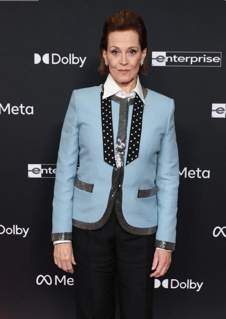 US actress Sigourney Weaver attends the premiere of Disney's "Avatar: Fire and Ash" at the Dolby theatre in Hollywood, California on December 1, 2025. (Photo by VALERIE MACON / AFP)