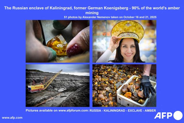AFP presents a photo essay of 51 images by photographer Alexander NEMENOV on the Kaliningrad Amber Combine - the state owned facility producing 90% of the world's amber. (Photo by Alexander NEMENOV / AFP)