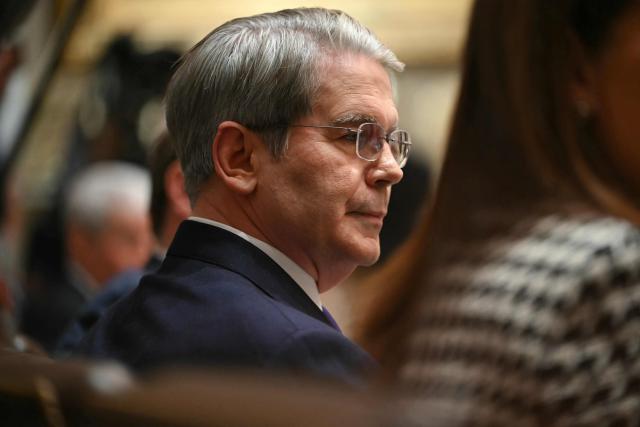 US Secretary of Treasury Scott Bassent looks on during a Cabinet Meeting in the Cabinet Room of the White House in Washington, DC on December 2, 2025. (Photo by ANDREW CABALLERO-REYNOLDS / AFP)