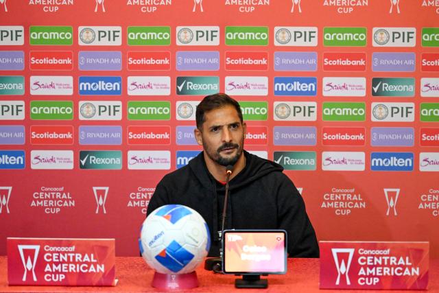 Alajuelense's players Celso Borges speaks during a press conference at Cementos Progreso Stadium in Guatemala City on December 2, 2025. (Photo by JOHAN ORDONEZ / AFP)