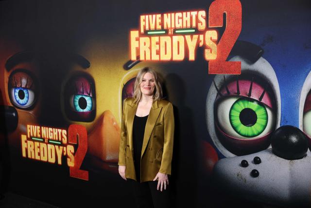 US director Emma Tammi attends the premiere of Universal Pictures' "Five Nights at Freddy's 2" at the TCL Chinese theatre in Hollywood, California on December 2, 2025. (Photo by Patrick T. Fallon / AFP)