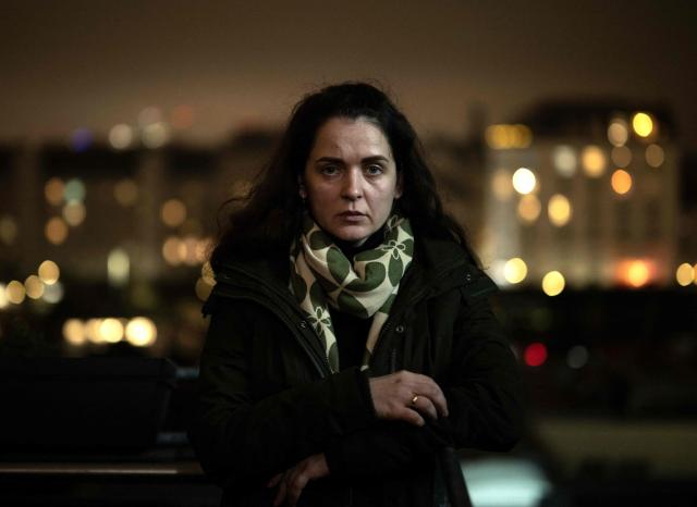 Margaryta Shabanova, the wife of OSCE employee Dmytro Shabanov who is now serving a 13-year prison sentence in Russia for "high treason", poses for a picture as she meets with AFP journalists for an interview in Vienna, Austria on December 2, 2025. Working for the international organisation OSCE, Dmytro Shabanov, Maksym Petrov and Vadym Golda were arrested in Russian-occupied territories in Ukraine on April 15, 2022, shortly after Moscow launched its invasion. Since then they have received lengthy prison sentences, their families dispairing for them. "The waiting, the not knowing, the endless hope turns into silent despair," Margaryta Shabanova, Shabanov's wife, told AFP. "No couple should have to endure such suffering." (Photo by JOE KLAMAR / AFP)