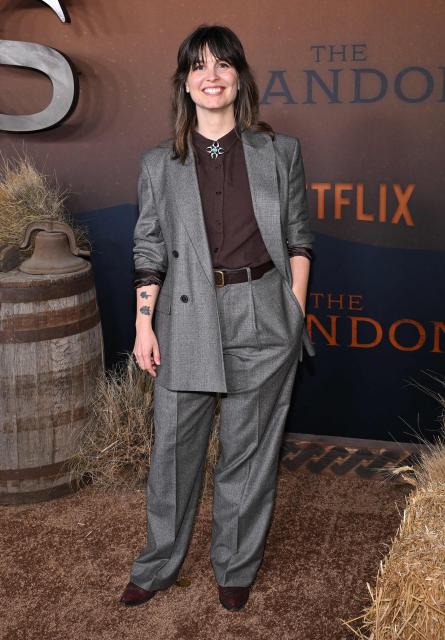 US actress Sarah McCarron attends the premiere of Netflix’s "The Abandons" at the Tudum theatre in Los Angeles on December 3, 2025. (Photo by LISA O'CONNOR / AFP)