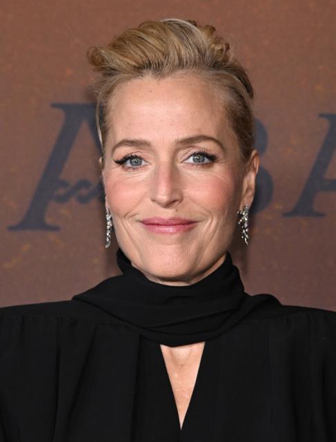 US actress Gillian Anderson attends the premiere of Netflix’s "The Abandons" at the Tudum theatre in Los Angeles on December 3, 2025. (Photo by LISA O'CONNOR / AFP)