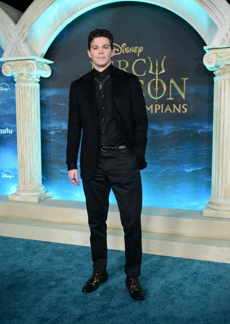 Canadian actor Daniel Diemer attends the world premiere of Disney+ original series "Percy Jackson and the Olympians" season 2 at the Academy Museum of Motion Pictures in Los Angeles on December 3, 2025. (Photo by Frederic J. BROWN / AFP)