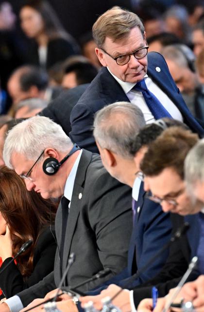 German Foreign Minister Johann Wadephul attends a Ministerial Council meeting of the Oranization for Security and Co-operation in Europe (OSCE) on December 4, 2025 in Vienna, Austria. (Photo by HANS KLAUS TECHT / APA / AFP) / Austria OUT