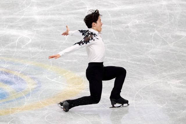 Japan's Yuma Kagiyama competes in the Senior Men's Short Program at the ISU Grand Prix of Figure Skating Final in Nagoya on December 4, 2025. (Photo by PAUL MILLER / AFP)