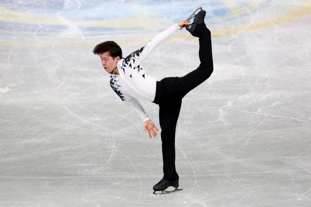 Japan's Yuma Kagiyama competes in the Senior Men's Short Program at the ISU Grand Prix of Figure Skating Final in Nagoya on December 4, 2025. (Photo by PAUL MILLER / AFP)