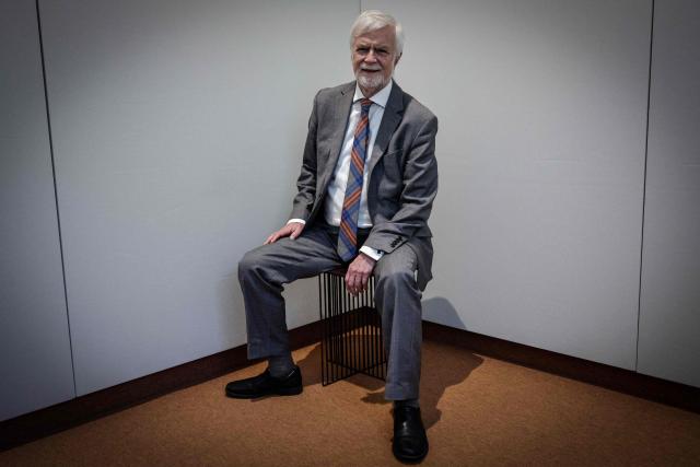 James Skea, Chair of the Intergovernmental Panel on Climate Change (IPCC) poses during a photo session in Saint-Denis, in the outskirts of Paris, on December 4, 2025. (Photo by STEPHANE DE SAKUTIN / AFP)