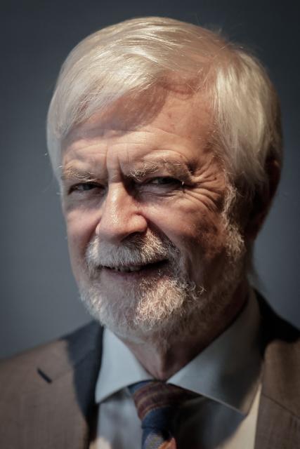 James Skea, Chair of the Intergovernmental Panel on Climate Change (IPCC) poses during a photo session in Saint-Denis, in the outskirts of Paris, on December 4, 2025. (Photo by STEPHANE DE SAKUTIN / AFP)