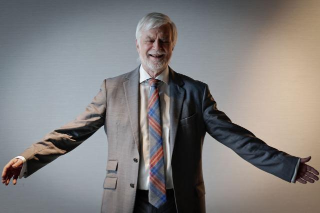 James Skea, Chair of the Intergovernmental Panel on Climate Change (IPCC) poses during a photo session in Saint-Denis, in the outskirts of Paris, on December 4, 2025. (Photo by STEPHANE DE SAKUTIN / AFP)