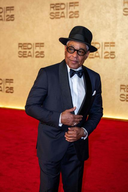 American actor and director Giancarlo Esposito arrives to the opening ceremony of the 5th edition of the Red Sea Film Festival in Jeddah on December 4, 2025. (Photo by Ammar ABD RABBO / Factstory for the Red Sea International Festival (RSFF) / AFP)