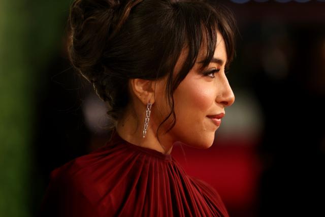 Saudi actress Sara Taibah arrives during the opening ceremony of the 5th edition of the Red Sea Film Festival in Jeddah on December 4, 2025. (Photo by PATRICK BAZ / Factstory for the Red Sea International Festival (RSFF) / AFP)