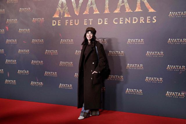 French singer-songwriter Nolwenn Leroy poses during a photocall for the European premiere of "Avatar: Fire and Ash" at the Seine Musicale concert hall in Boulogne-Billancourt, on the outskirts of Paris on December 5, 2025. (Photo by STEPHANE DE SAKUTIN / AFP)