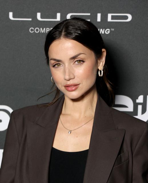 Cuban-born actress Ana de Armas poses during the fifth edition of the Red Sea Film Festival in Jeddah on December 5, 2025. (Photo by PATRICK BAZ / Factstory for the Red Sea International Festival (RSFF) / AFP)