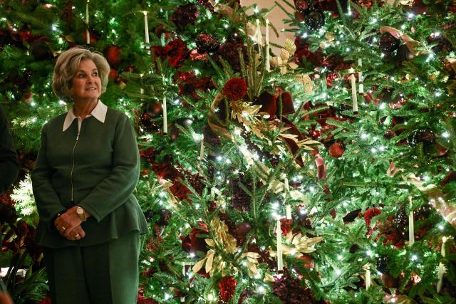 White House Chief of Staff Susie Wiles looks on before attending a concert by Andrea Bocelli in the East Room of the White House in Washington, DC on December 5, 2025. (Photo by Brendan SMIALOWSKI / AFP)