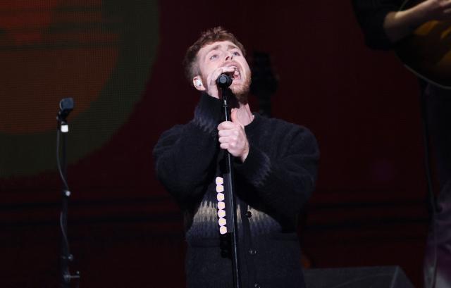 US singer-songwriter Alex Warren performs on stage during the KIIS FM's iHeartRadio Jingle Ball 2025 at the Inuit Dome in Inglewood, California on December 4, 2025. (Photo by Michael Tran / AFP)