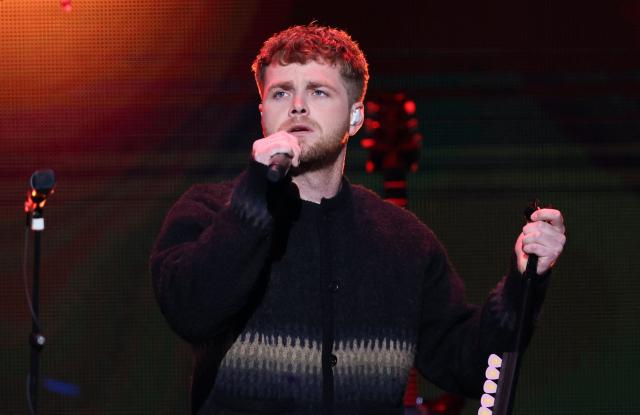 US singer-songwriter Alex Warren performs on stage during the KIIS FM's iHeartRadio Jingle Ball 2025 at the Inuit Dome in Inglewood, California on December 4, 2025. (Photo by Michael Tran / AFP)