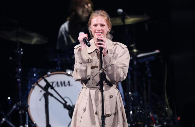 US singer-songwriter Audrey Hobert performs on stage during the KIIS FM's iHeartRadio Jingle Ball 2025 at the Inuit Dome in Inglewood, California on December 4, 2025. (Photo by Michael Tran / AFP)