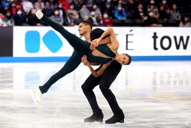 Canada's Jazmine Desrochers and Kieran Thrasher compete in the Junior Pairs Free Skating at the ISU Grand Prix of Figure Skating Final in Nagoya on December 6, 2025. (Photo by PAUL MILLER / AFP)