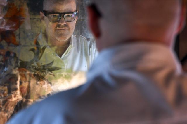 Chef Heston Blumenthal poses for a portrait in The Hinds Head in Bray, west of London, on November 19, 2025. When Michelin-starred UK chef Heston Blumenthal turned to skinny jabs to lose weight, his appetite evaporated and he realised the popularity of such medications risked biting into restaurant sales. So he devised a menu-lite, offering small plates of his star menu "The Journey", at his Fat Duck restaurant in the village of Bray, west of London. (Photo by JUSTIN TALLIS / AFP) / TO GO WITH AFP STORY By Caroline TAIX