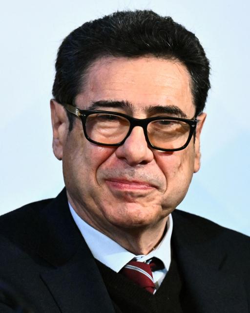 Laureate of The Sveriges Riksbank Prize in Economic Sciences 2025 French economist Philippe Aghion addresses a press conference at the Royal Swedish Academy of Sciences in Stockholm on December7, 2025, with the Nobel Prize 2025 laureates of Physics, Chemistry and Economics. (Photo by Claudio BRESCIANI / TT News Agency / AFP) / Sweden OUT