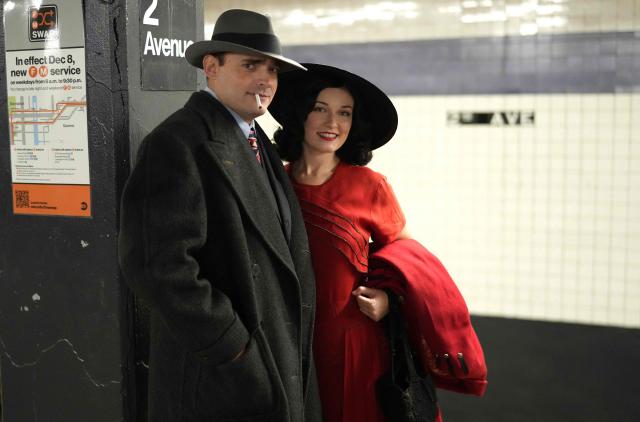 People attend the annual Holiday Nostalgia Rides in the New York City subway system in New York, on December 7, 2025. Every Holiday season, the New York Transit Museum and the NYC Transit Authority offer rides in restored vintage subway cars for a chance to step back in time. The Holiday Nostalgia Rides feature eight cars from the 1930s that served on lettered lines through the late 1970s. (Photo by TIMOTHY A. CLARY / AFP)