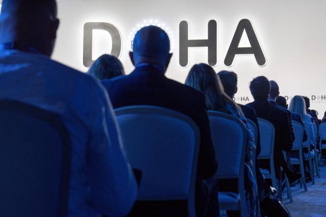 Picture of people attending Doha Forum in Qatar on December 07, 2025. (Photo by Thierry Van Biesen / MOFA / FACTSTORY) / Disclaimer: This document is neither produced nor endorsed by AFP. It is distributed under its issuer sole responsibility. Its reproduction is authorized in context without any distortion of content. If you have any question about this document, please contact its issuer.