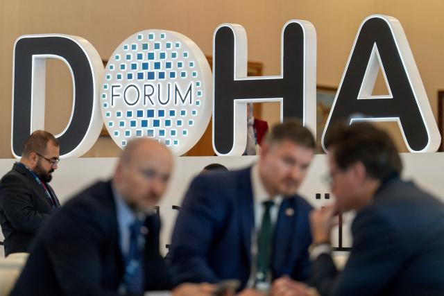 Picture of people attending Doha Forum in Qatar on December 07, 2025. (Photo by Thierry Van Biesen / MOFA / FACTSTORY) / Disclaimer: This document is neither produced nor endorsed by AFP. It is distributed under its issuer sole responsibility. Its reproduction is authorized in context without any distortion of content. If you have any question about this document, please contact its issuer.